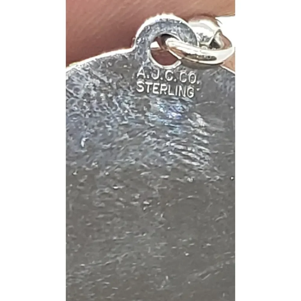 Vintage cTo Pacific Telephone Employee Keychain Sterling Silver Keychain AJC Co